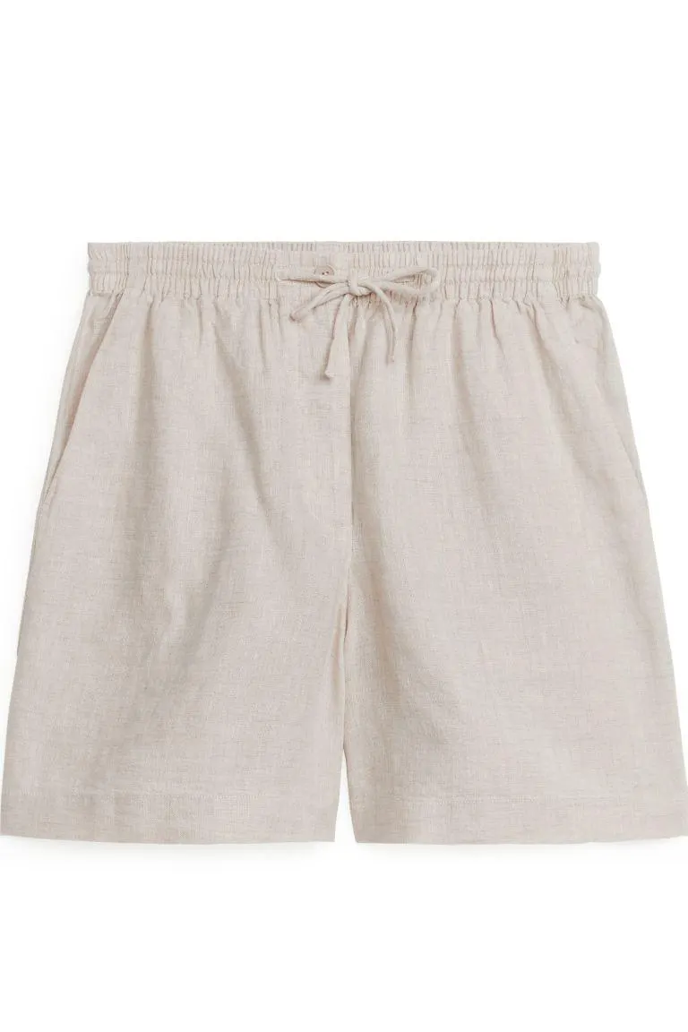 Linen Drawstring Shorts