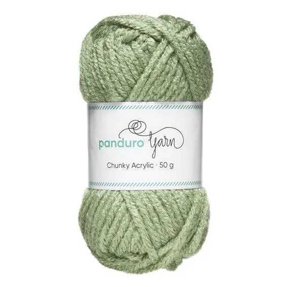 Garn Chunky Acrylic 50 g lysegrønn