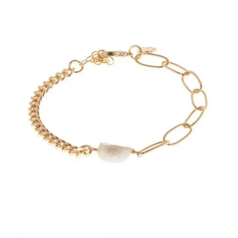 Bari chain brace gold White
