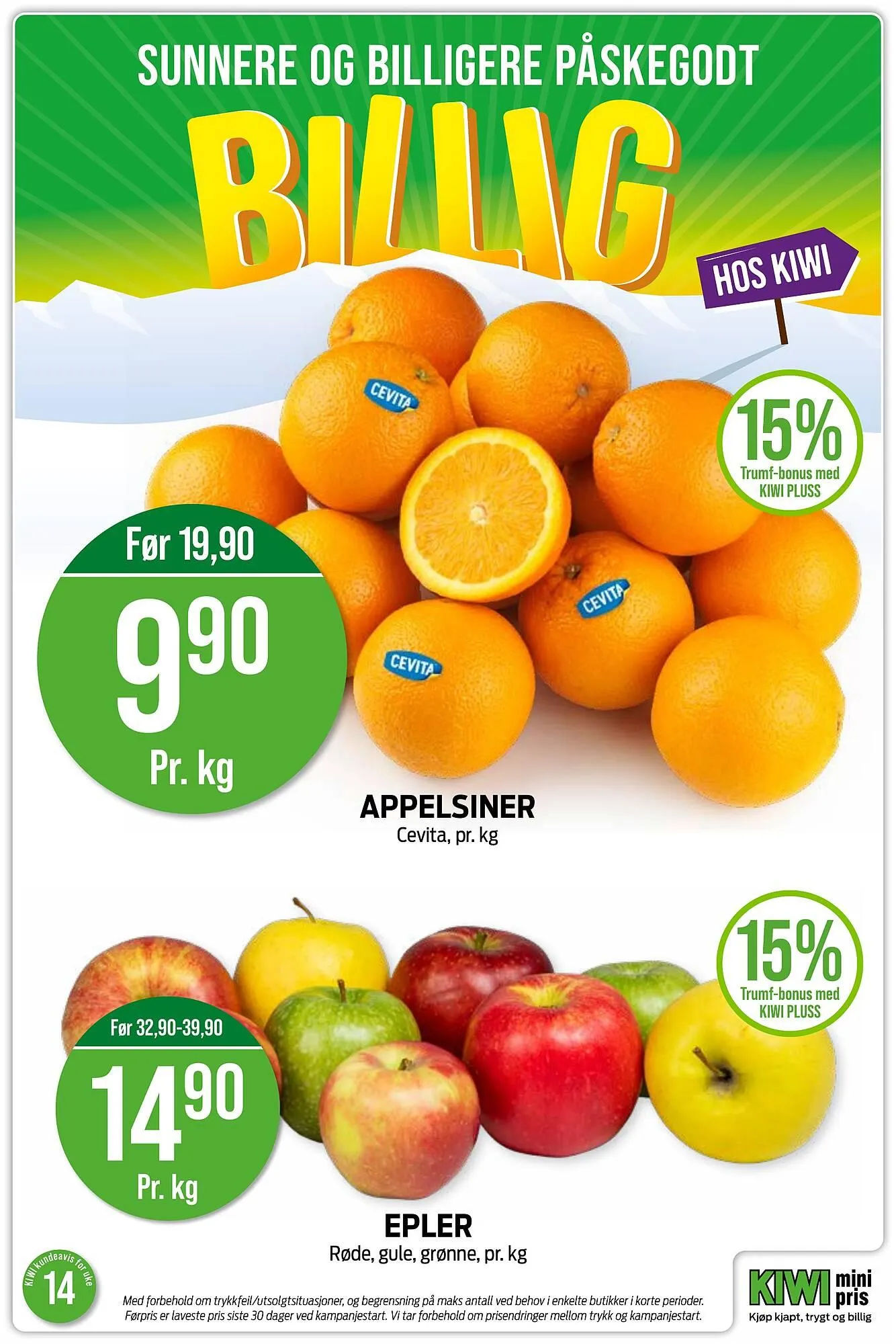 Kiwi kundeavis fra 30. mars til 5. april 2026 - kundeavisside 12