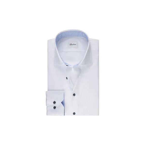 Fitted/75 RM cuff contrast, white