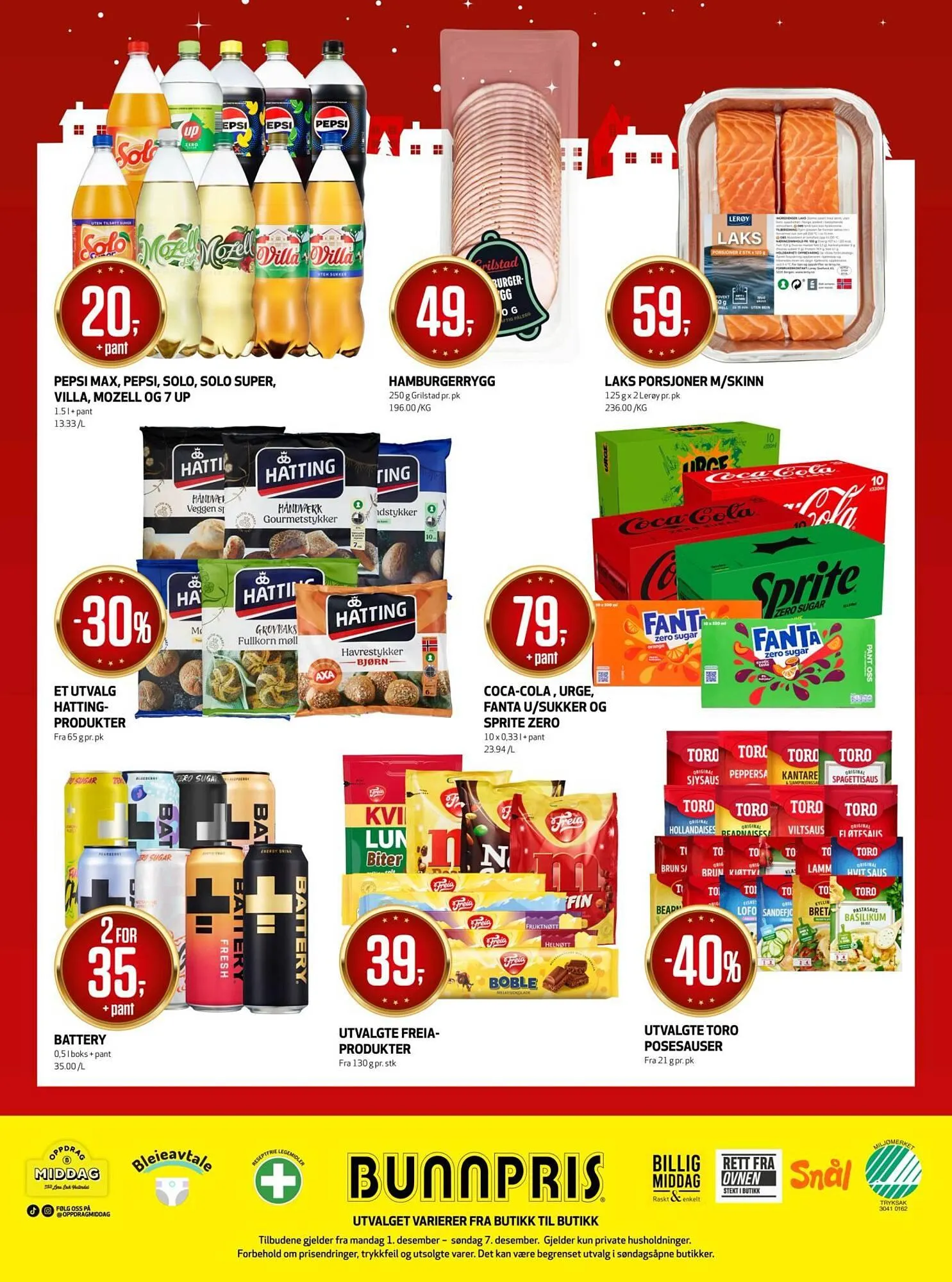 Bunnpris kundeavis fra 1. desember til 8. desember 2025 - kundeavisside 24