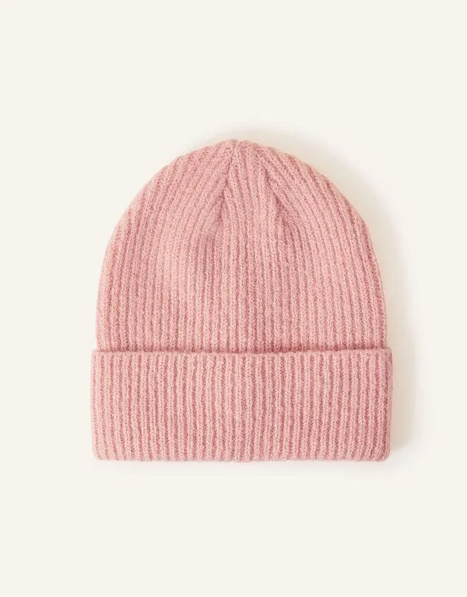 Soho Knit Beanie Hat Pink