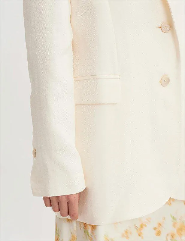 Freya Oversized Blazer Ecru