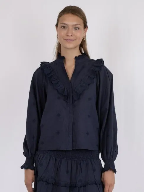 Degas Blouse Navy 38