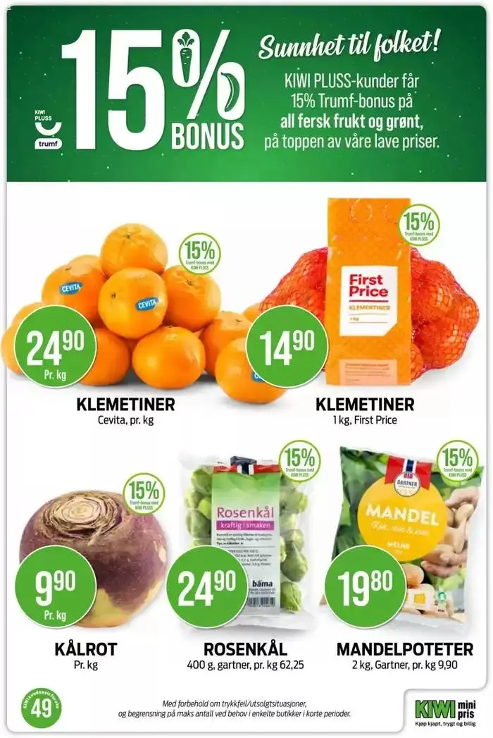 Kiwi Kundeavis fra 2. desember til 8. desember 2024 - kundeavisside 9