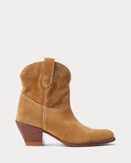 Calfskin Suede Western Boot