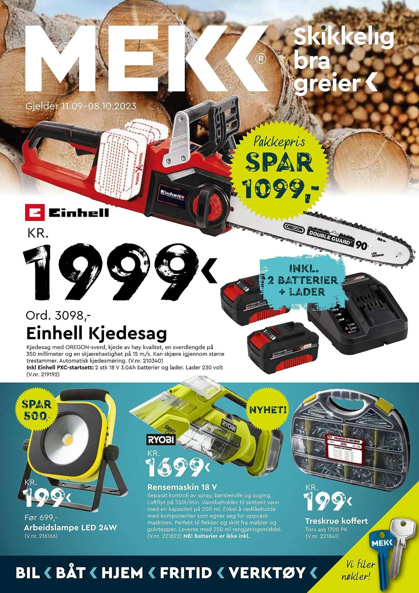 Mekk Kundeavis fra 11. september til 8. oktober 2023 - kundeavisside 1