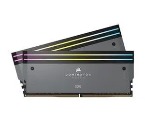 Corsair Dominator Titanium DDR5-6000 - 32GB - CL30 - Dual Channel (2 stk) - AMD EXPO - Grå med RGB