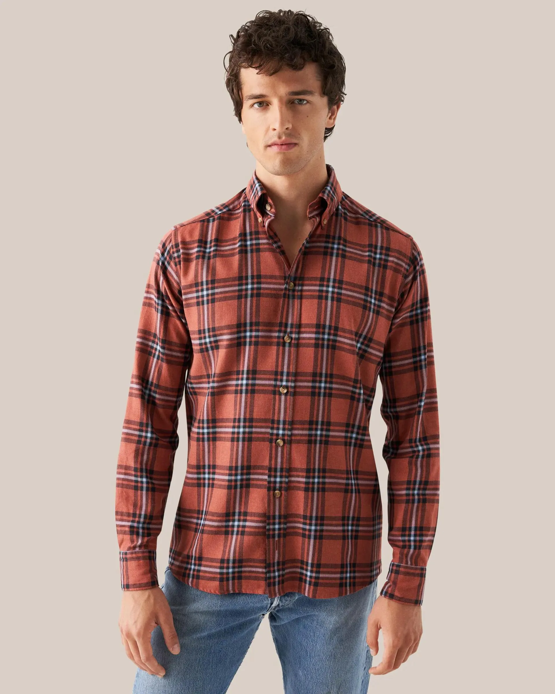Red Checked Flannel Shirt
