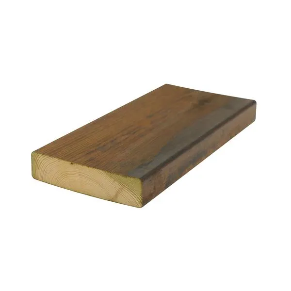 Terrassebord 28x120 furu glatt royal brun
