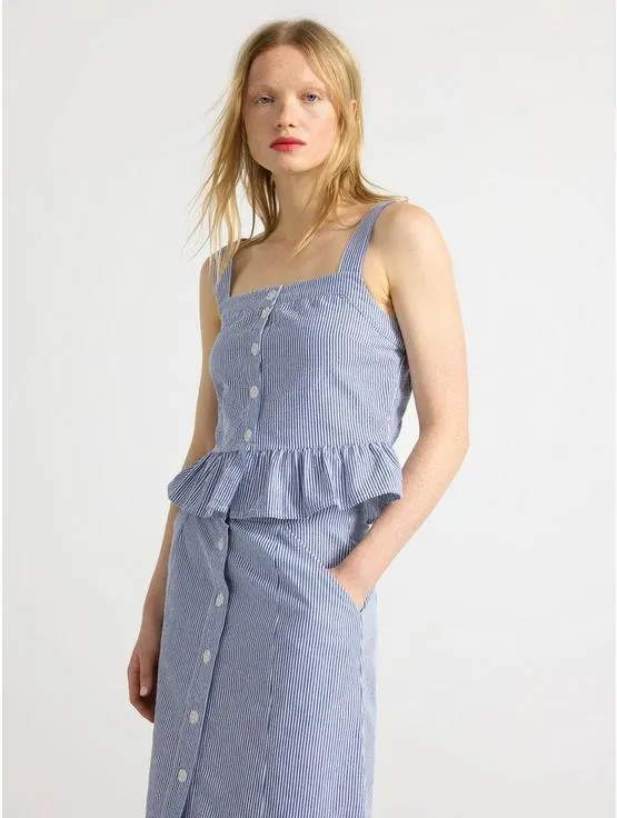 Tank topp i seersucker