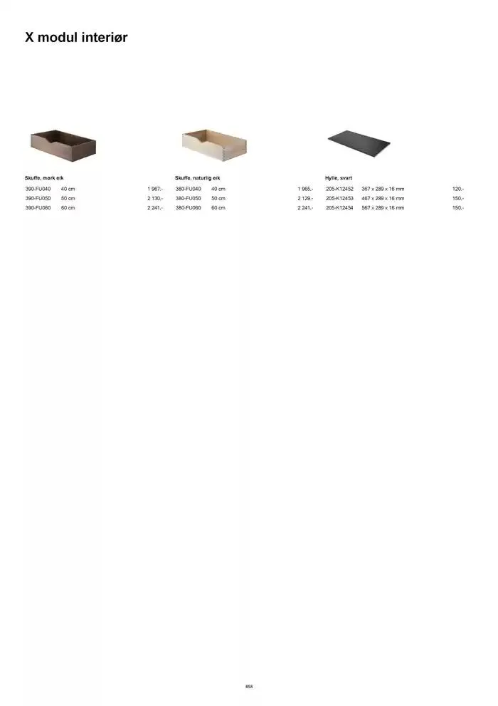 kvik kjøkken Prisliste. fra 1. januar til 31. desember 2025 - kundeavisside 658