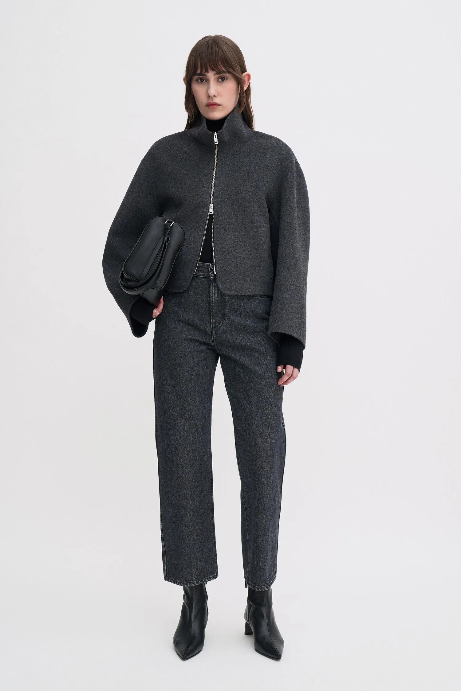 High Waisted Cropped Jeans