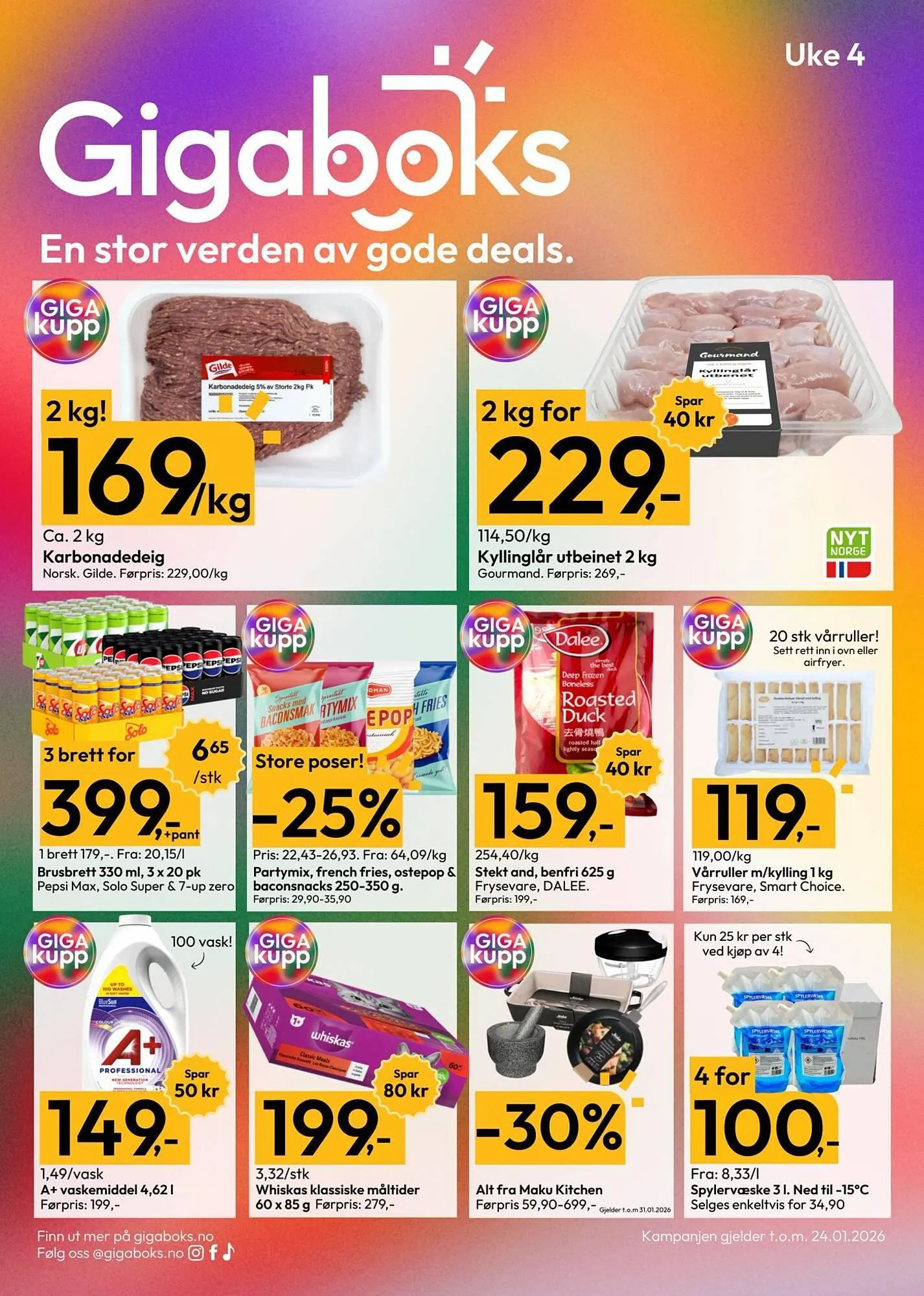 Gigaboks kundeavis fra 19. januar til 25. januar 2026 - kundeavisside 1