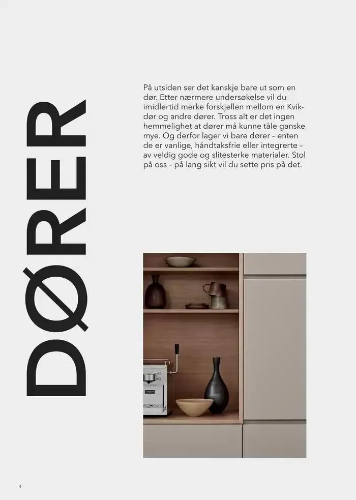 kvik kjøkken Design Zone. fra 23. november til 7. desember 2024 - kundeavisside 4