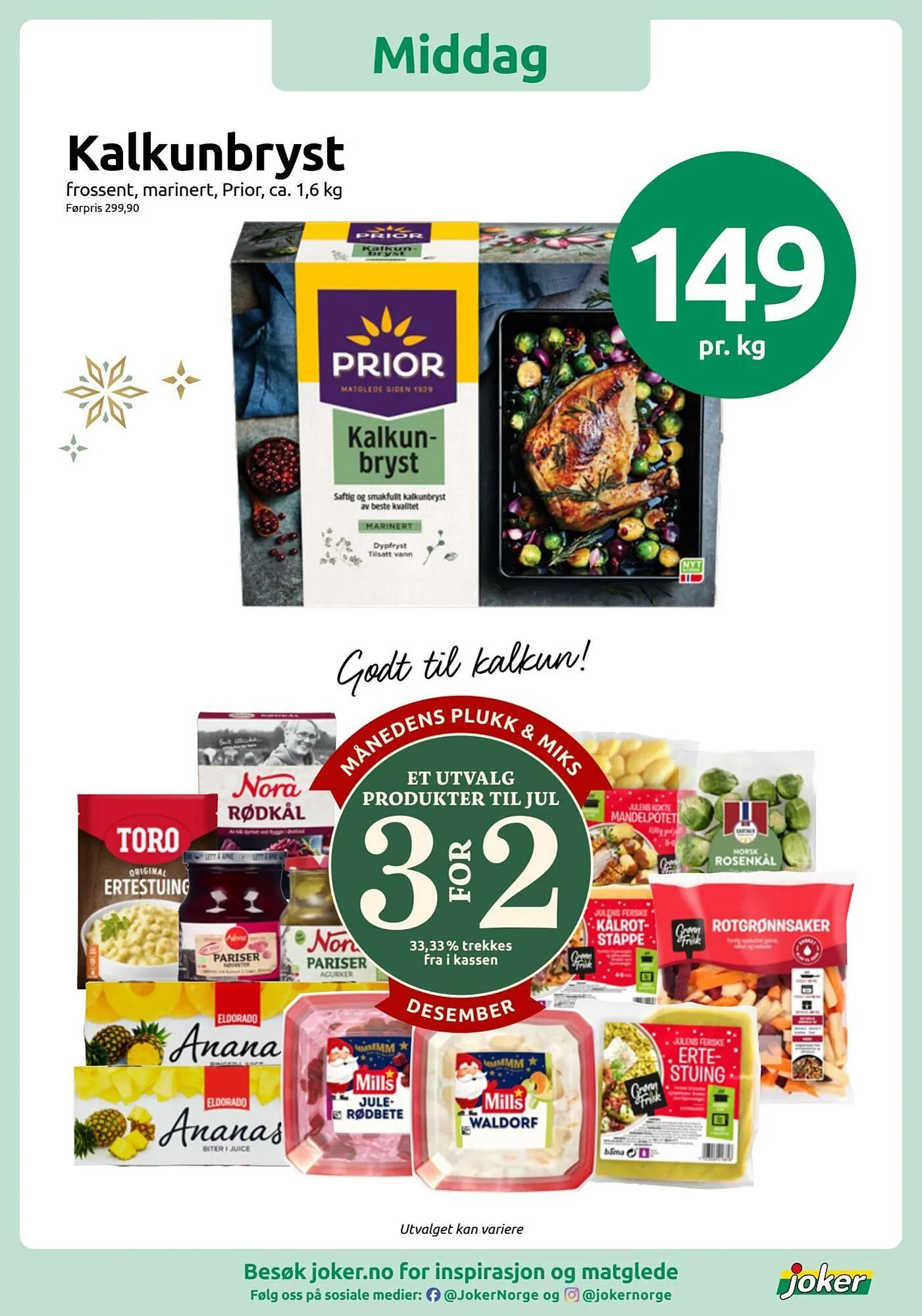 Joker kundeavis fra 25. desember til 28. desember 2025 - kundeavisside 2