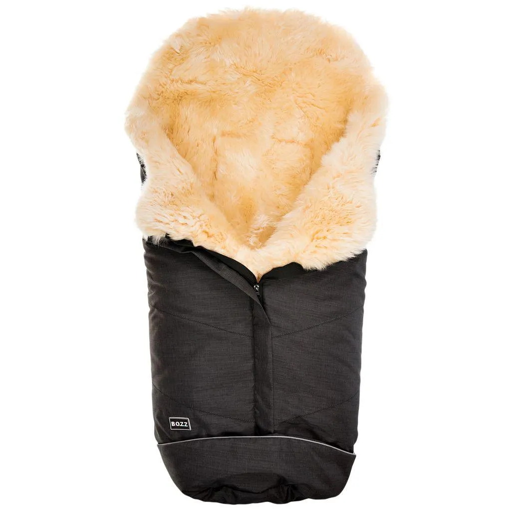 Lambskin Fotmuffe Svart