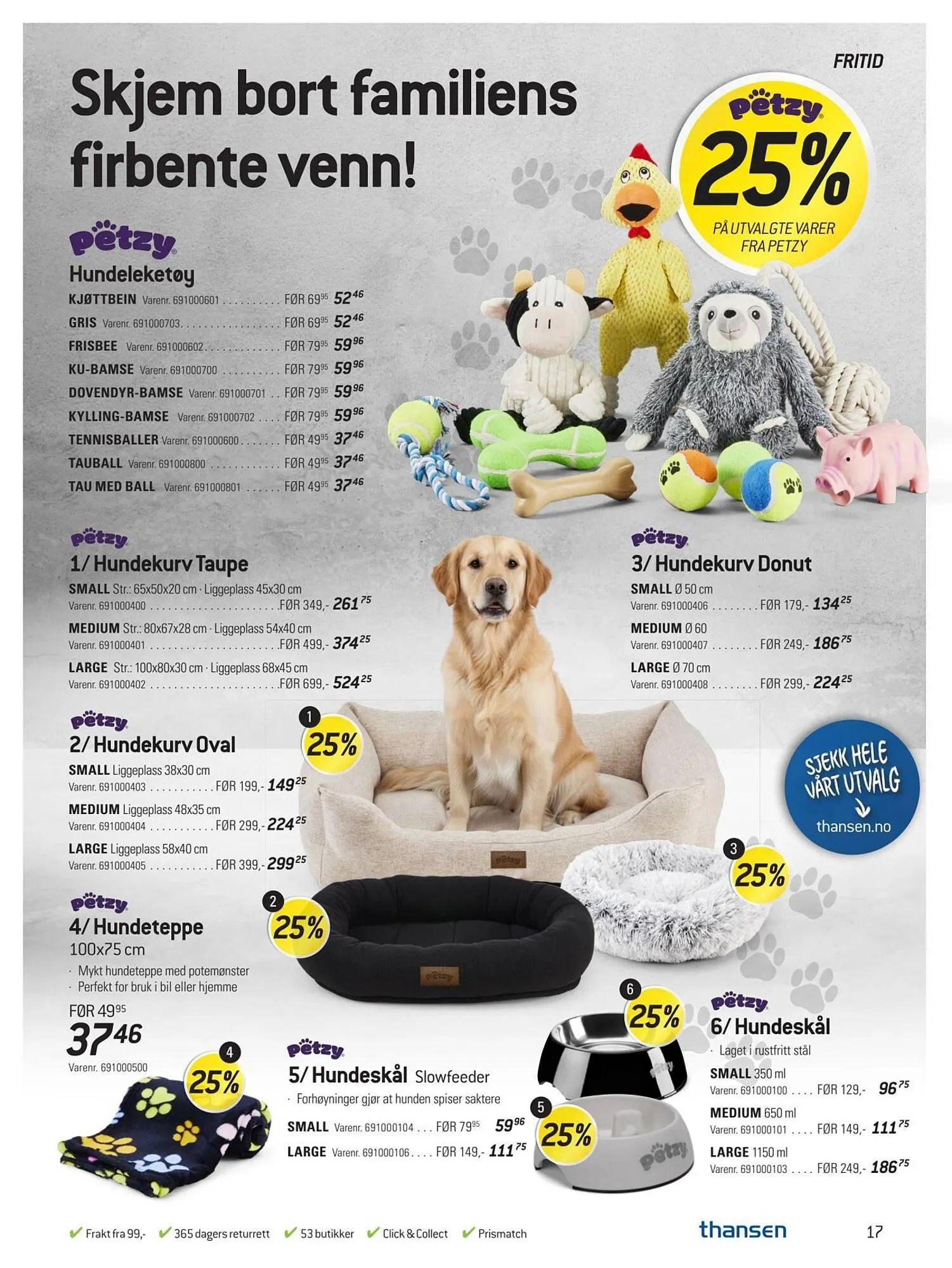 Thansen kundeavis fra 20. mars til 23. april 2026 - kundeavisside 17