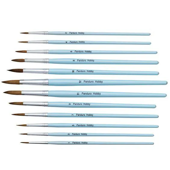 Penselsett Runde 12stk akvarel