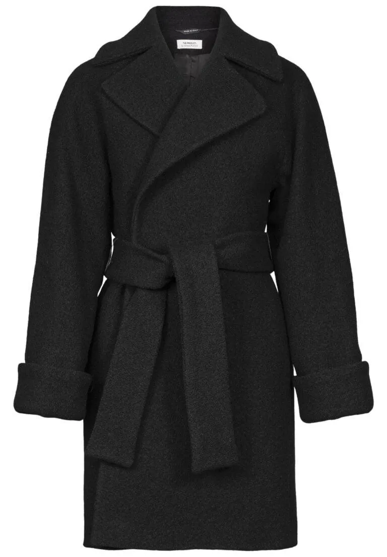 Wool Coat Mid – Sort