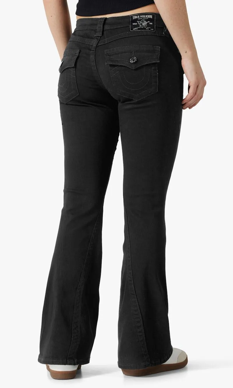 Joey Low Rise Flare Svart Jeans