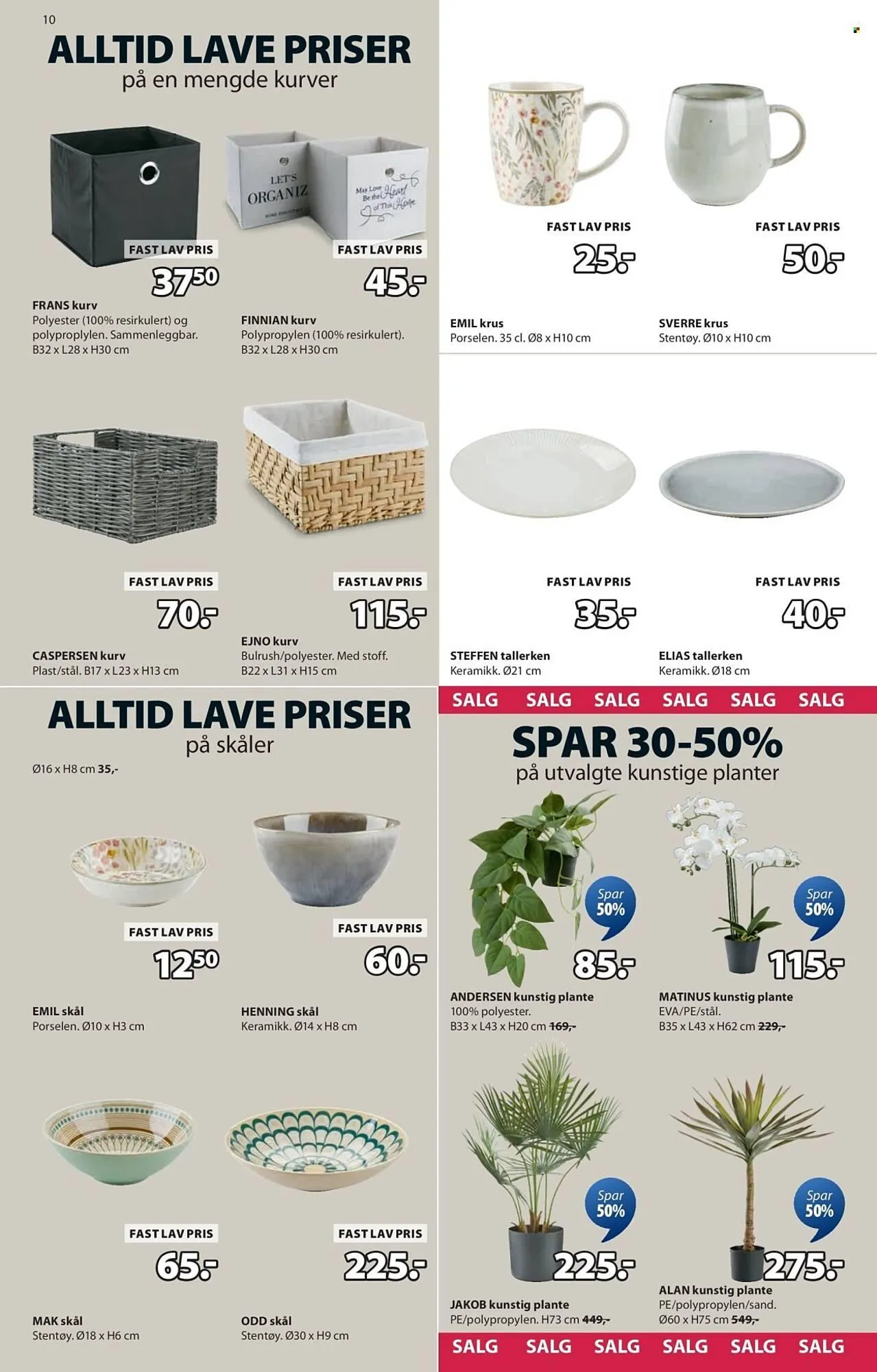 JYSK kundeavis fra 24. desember til 10. januar 2026 - kundeavisside 10