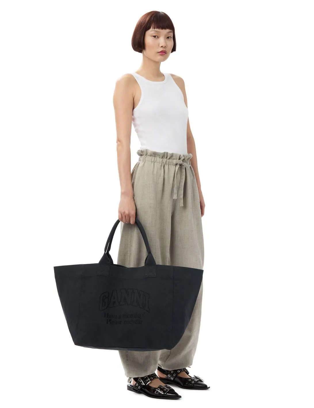 Oversized Canvas Tote Bag Phantom