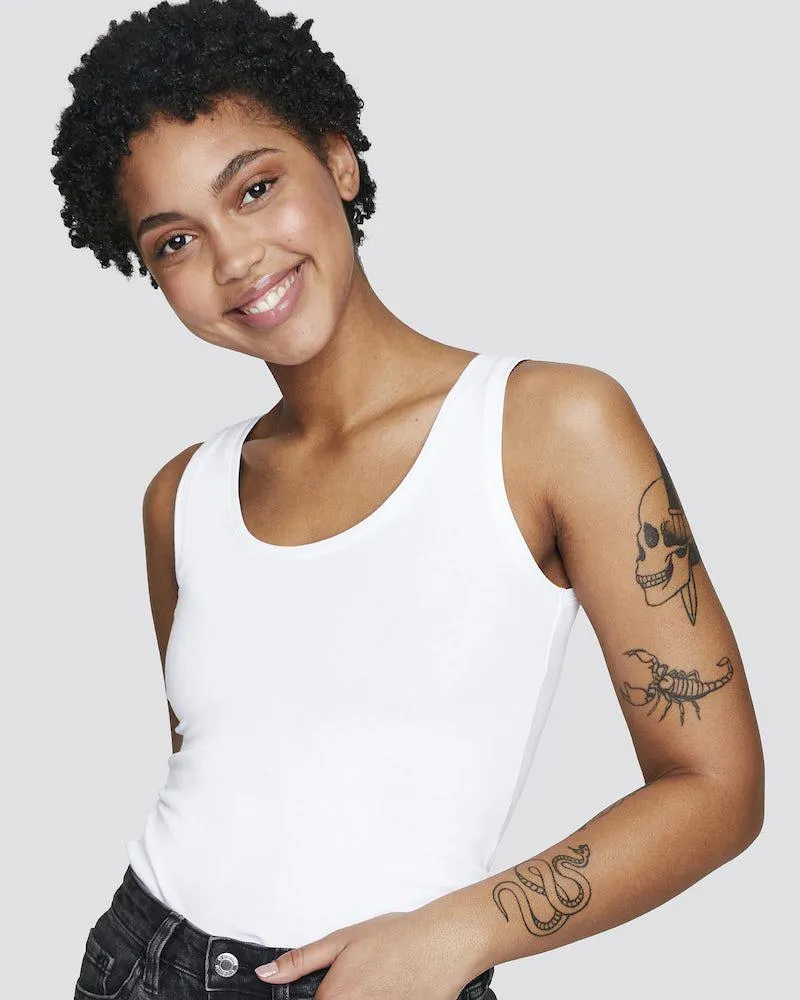 Singlet i bomull med brede stropper