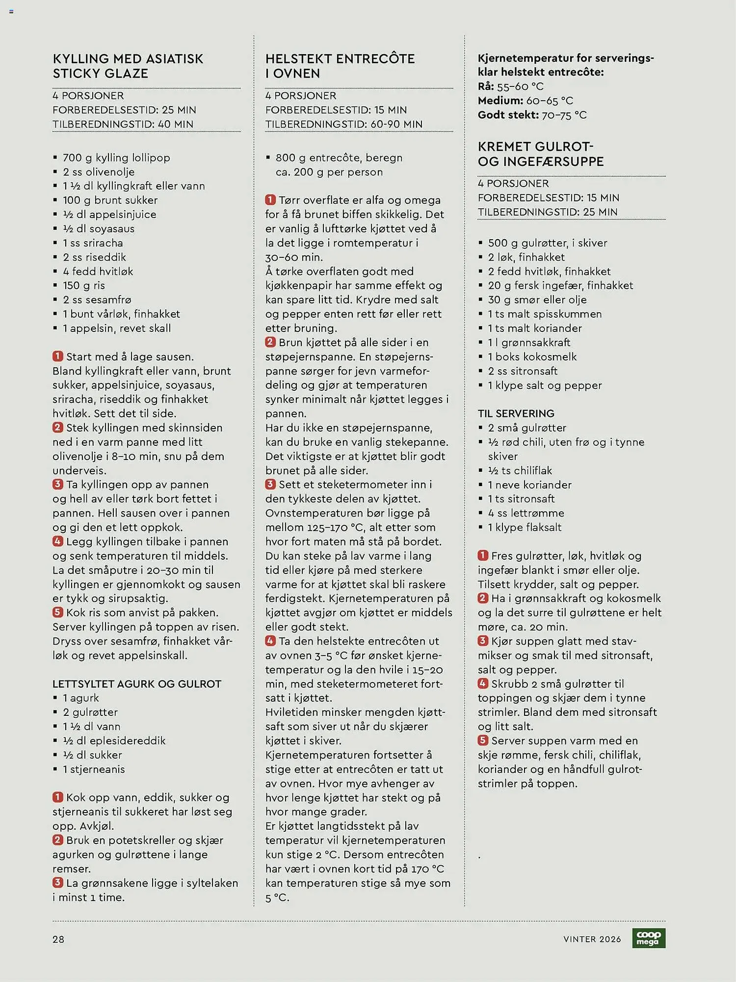Coop Mega kundeavis fra 7. januar til 6. mars 2026 - kundeavisside 28