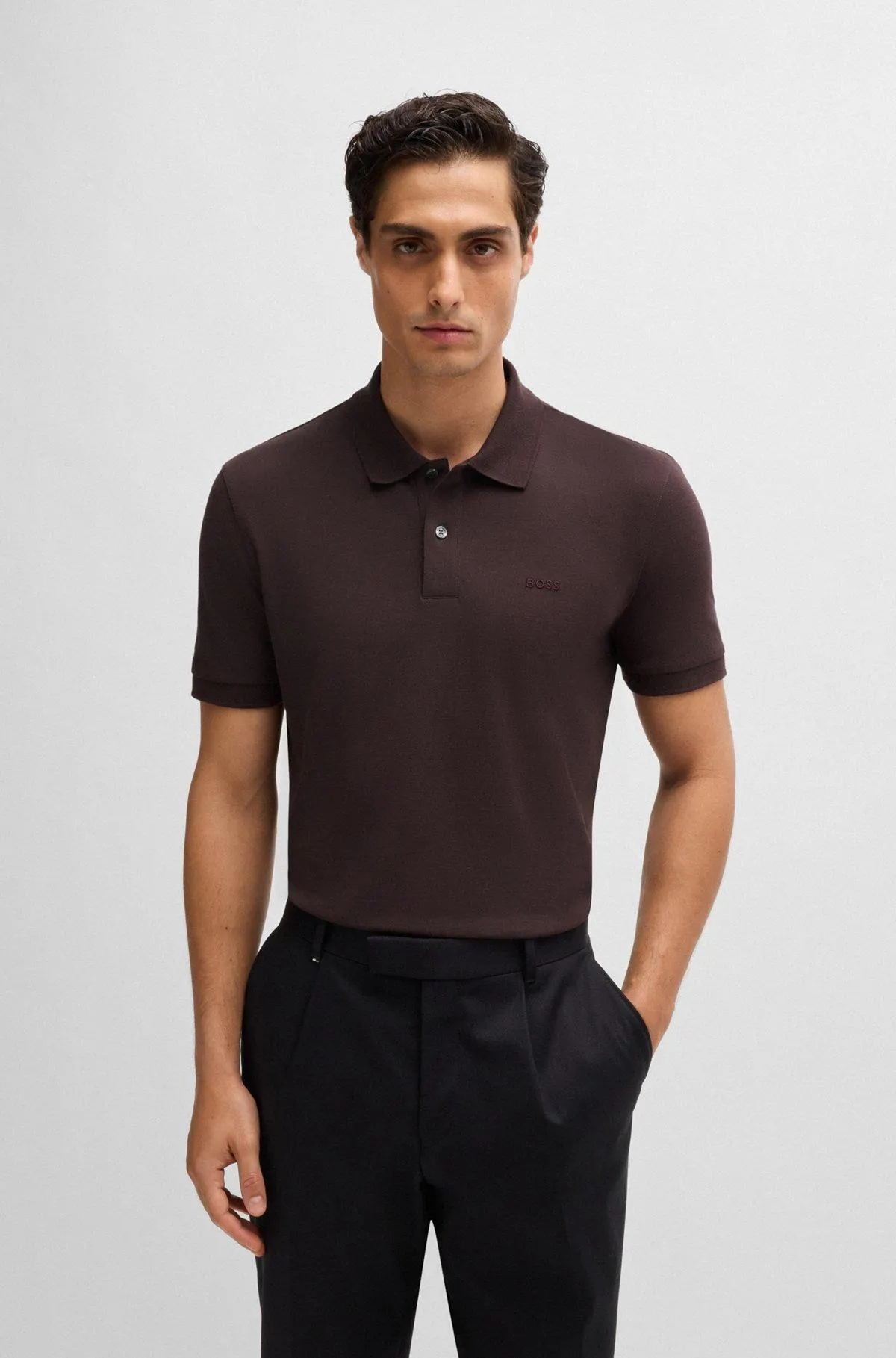 Pallas Cotton polo shirt with embroidered logo