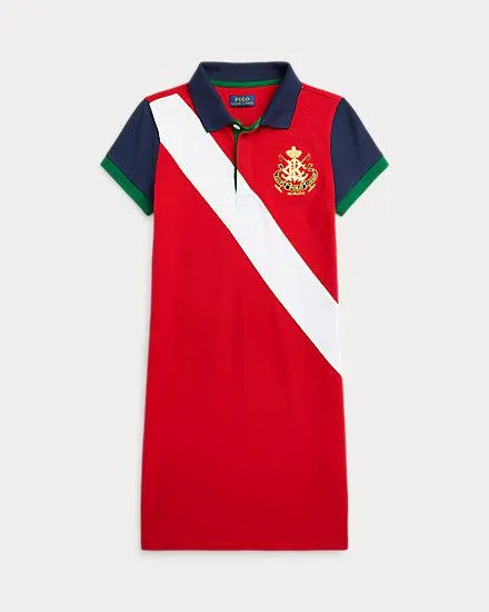 Crest Stretch Mesh Polo Dress