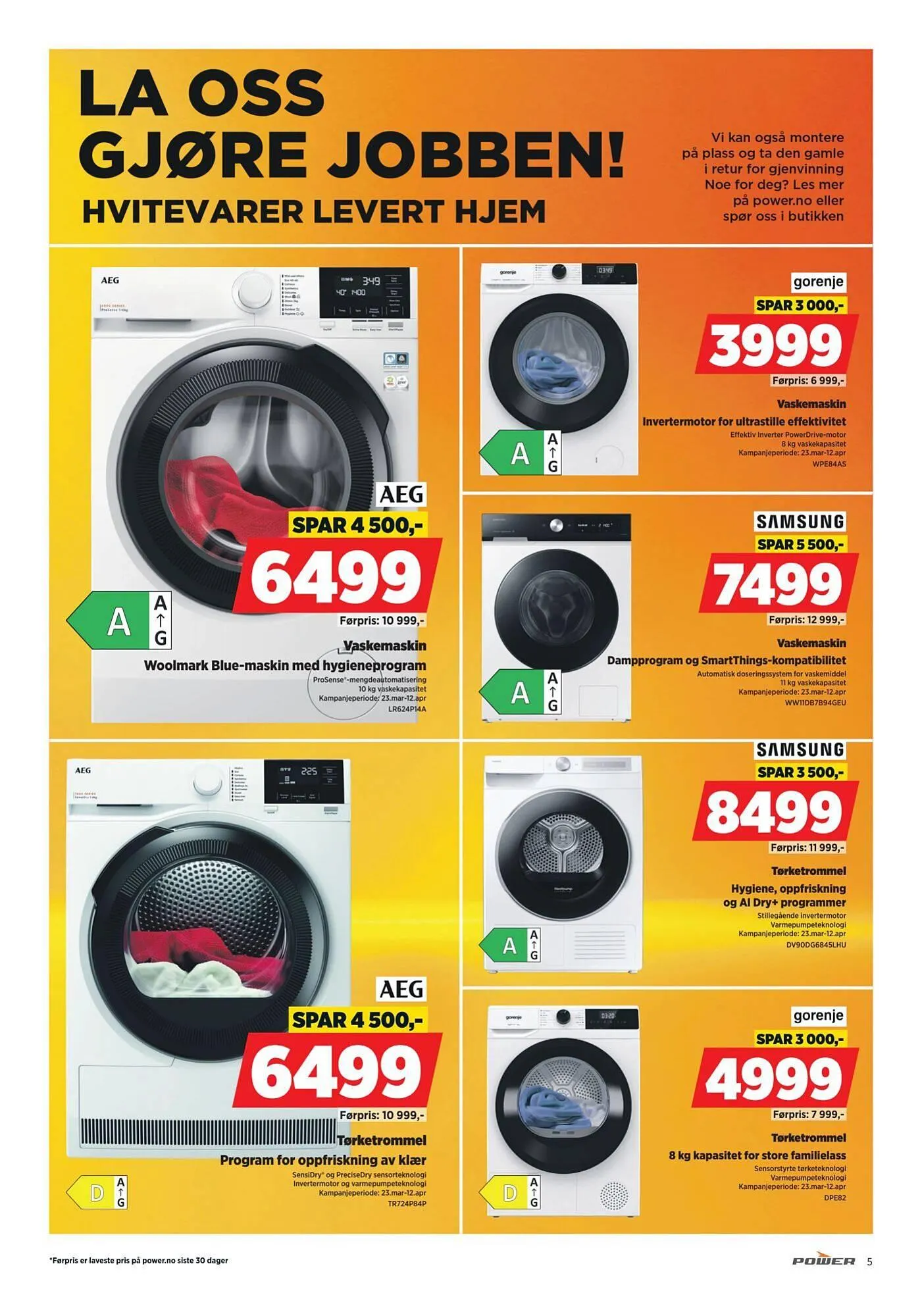 POWER kundeavis fra 30. mars til 7. april 2026 - kundeavisside 5
