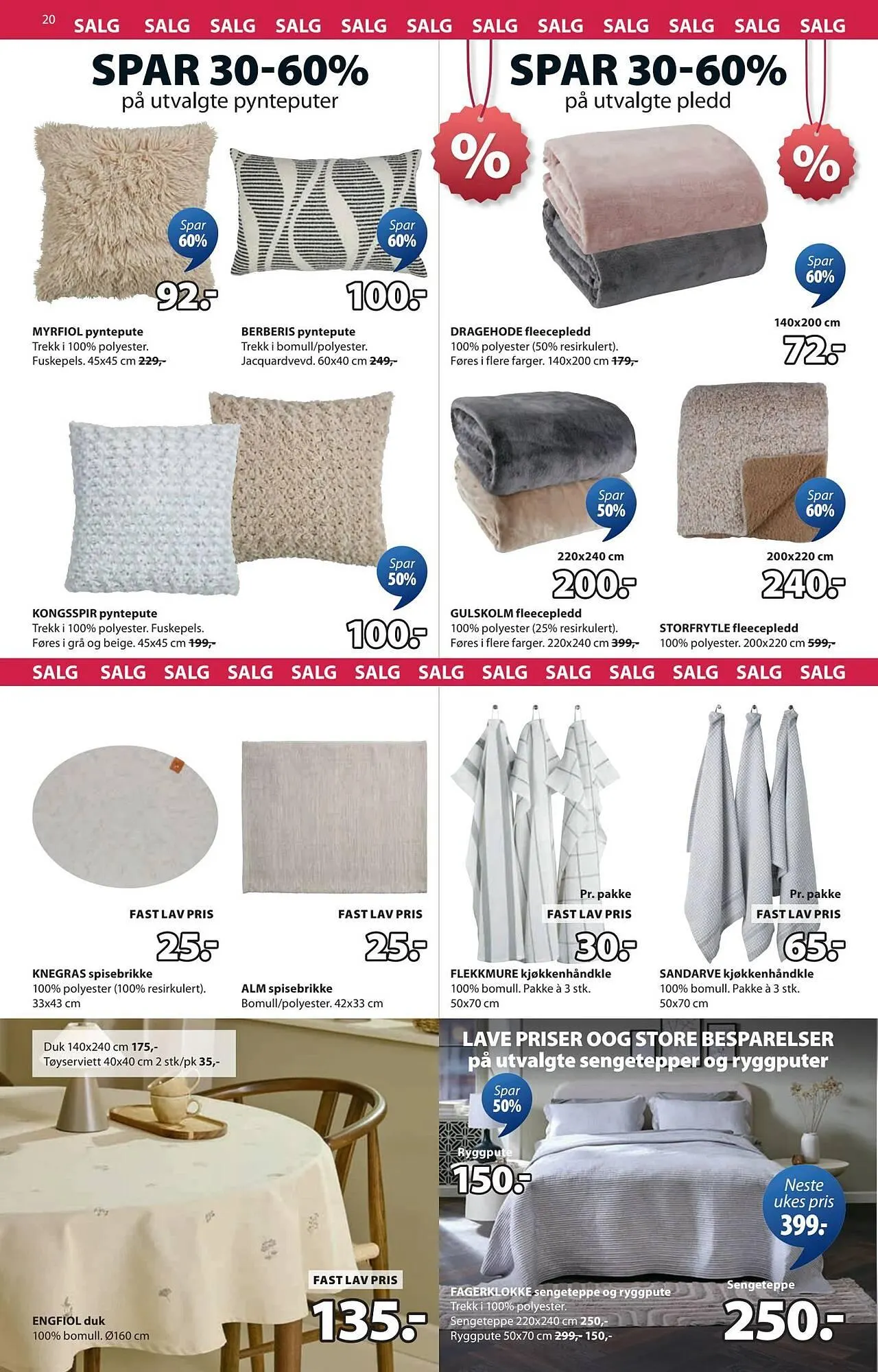 JYSK kundeavis fra 12. januar til 25. januar 2026 - kundeavisside 20