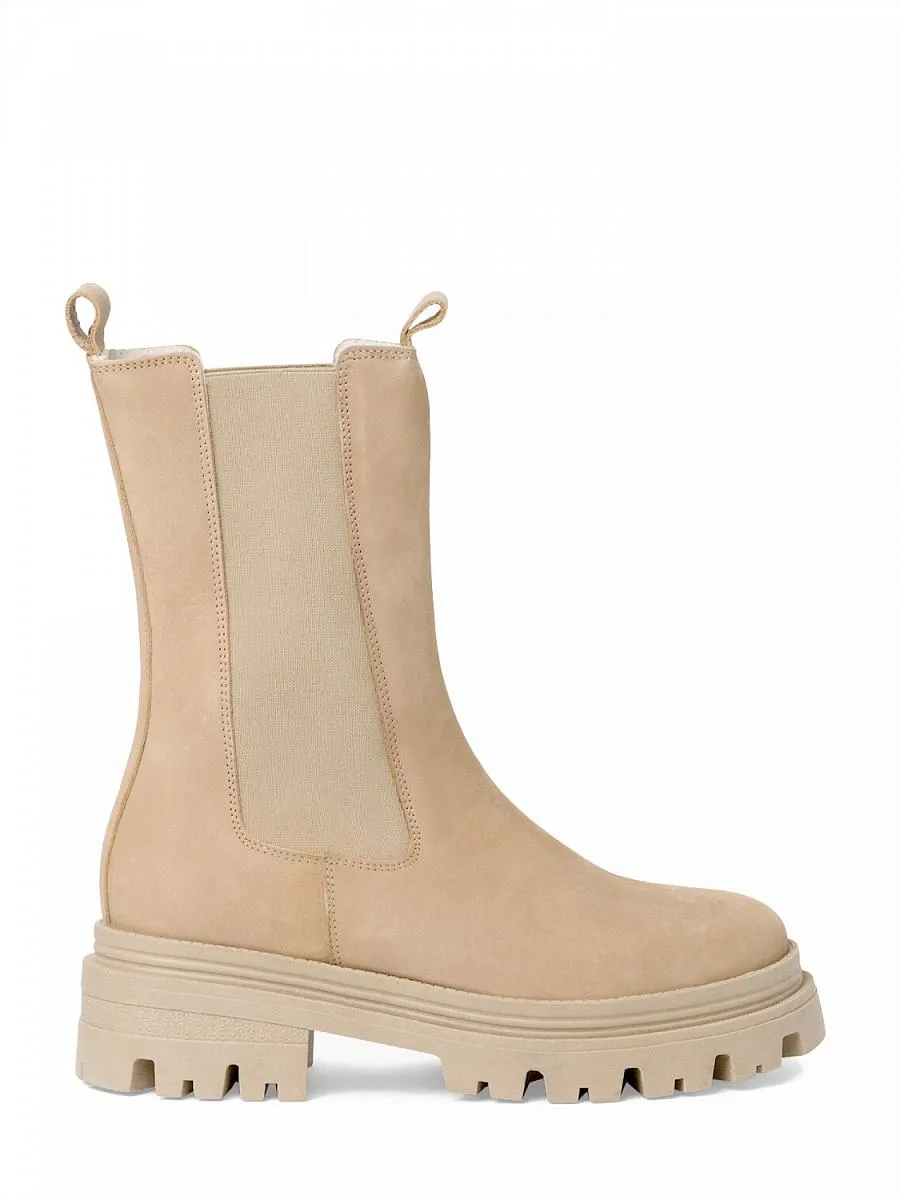 Camel Leather Chelsea Varmfòret