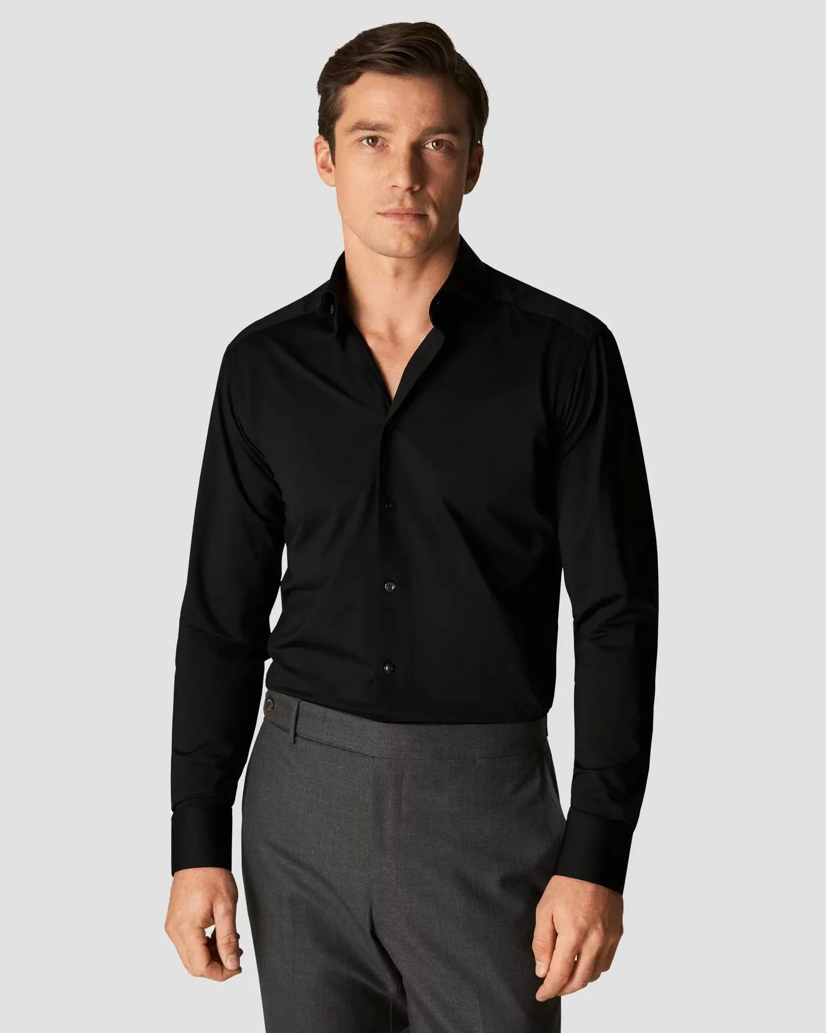 Black Four-Way Stretch Shirt