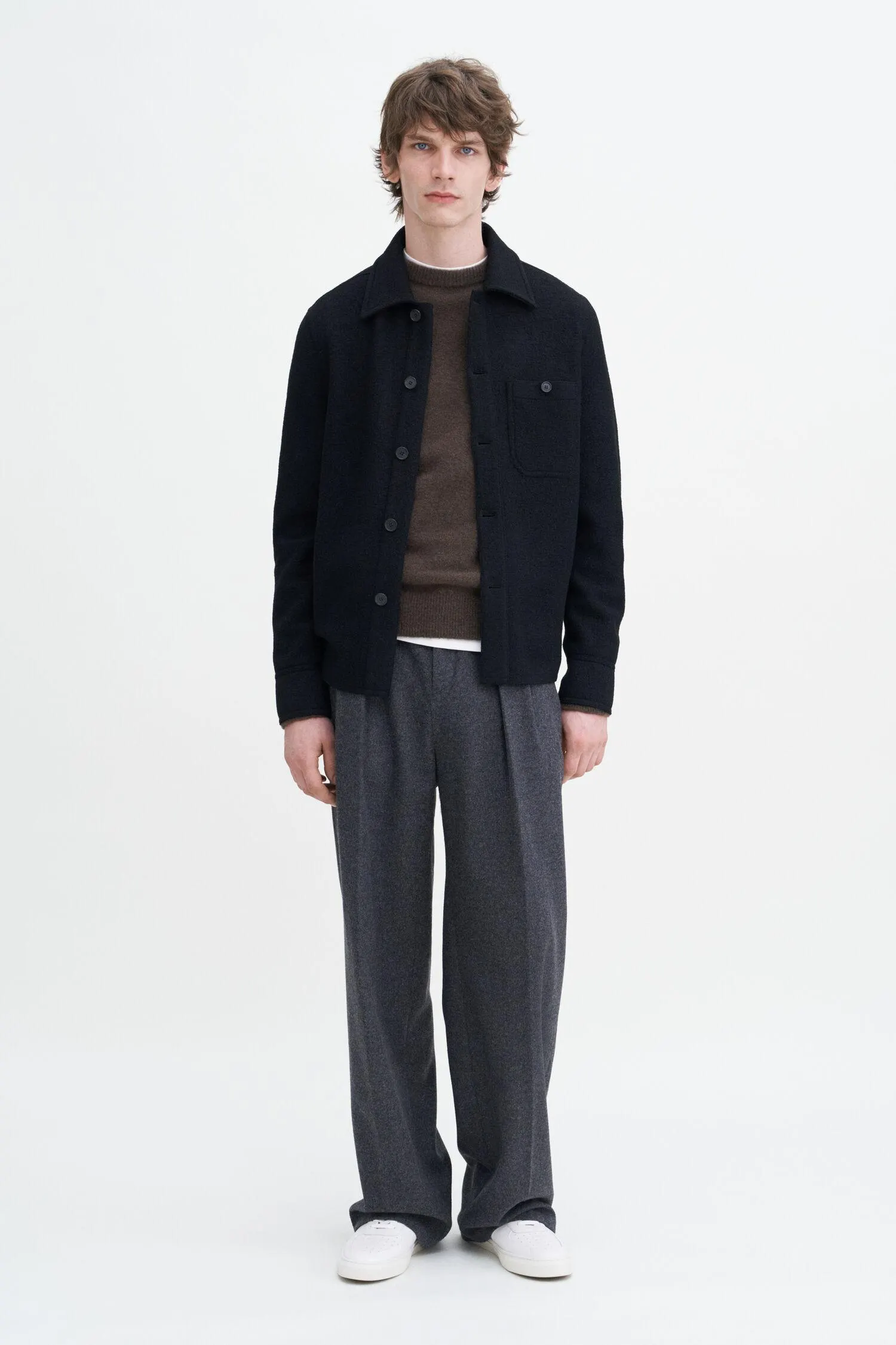 Boiled Wool Shirt Jacket