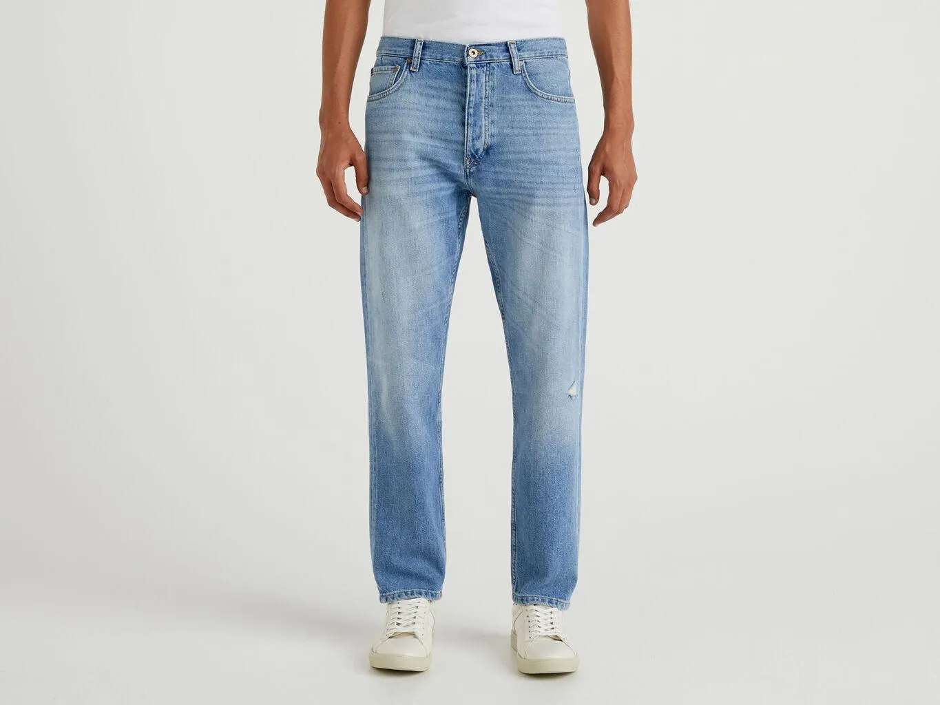 Benetton Cropped Jeans Herre Blå | Norge-7510849