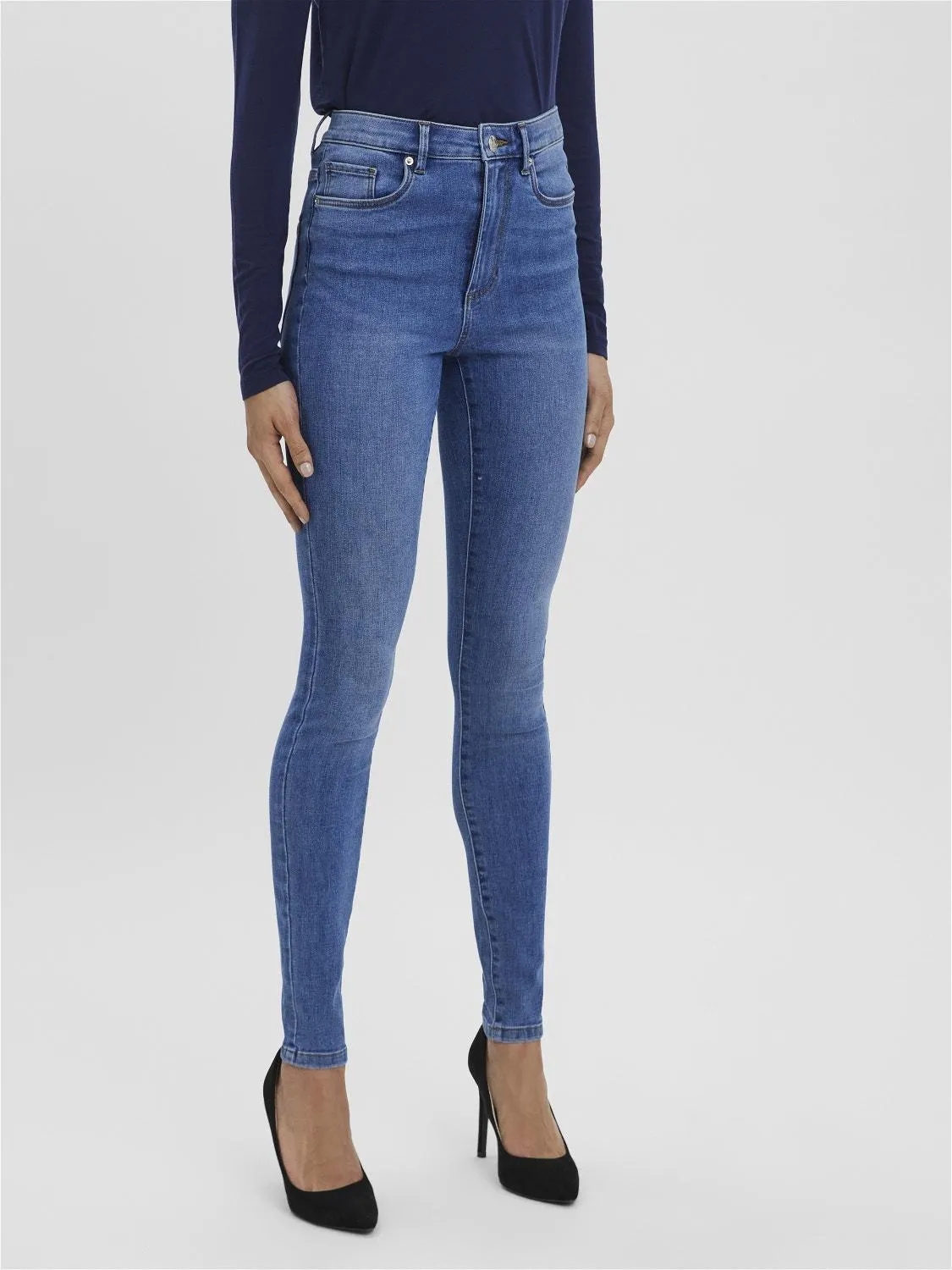 VMSOPHIA Høyt snitt Skinny Fit Jeans