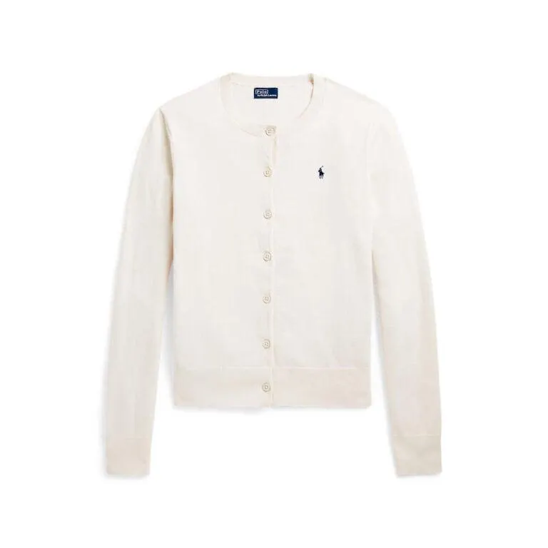 Cotton-Blend Cardigan – Kremfarget