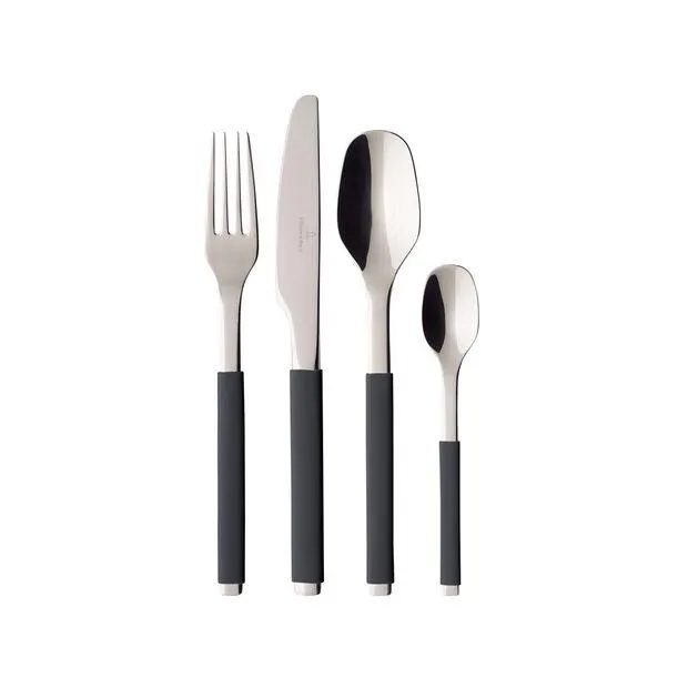 S+ Cosy Grey cutlery set 24 pieces