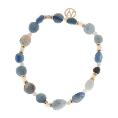 Messina brace gold Blue