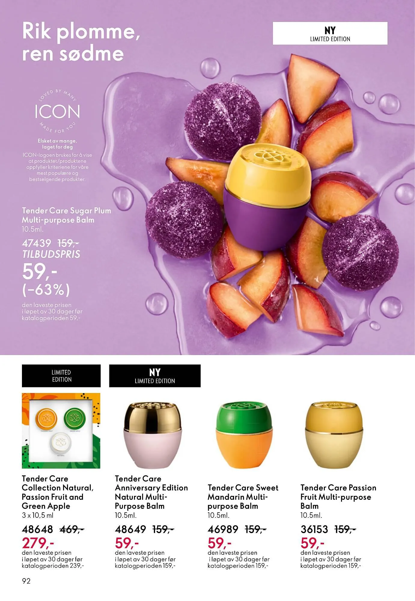 Oriflame katalog fra 29. oktober til 18. november 2025 - kundeavisside 92