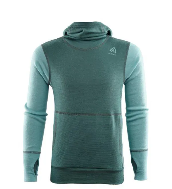 Aclima Warmwool Hood Sweater Junior North Atlantic