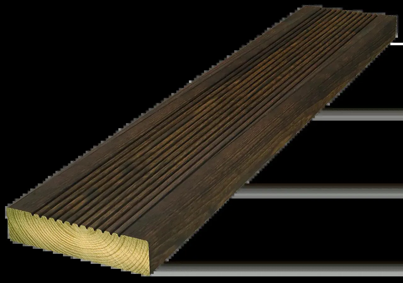 Furu 28x120x3900 terr ril r brun fl terrasse rillet royal