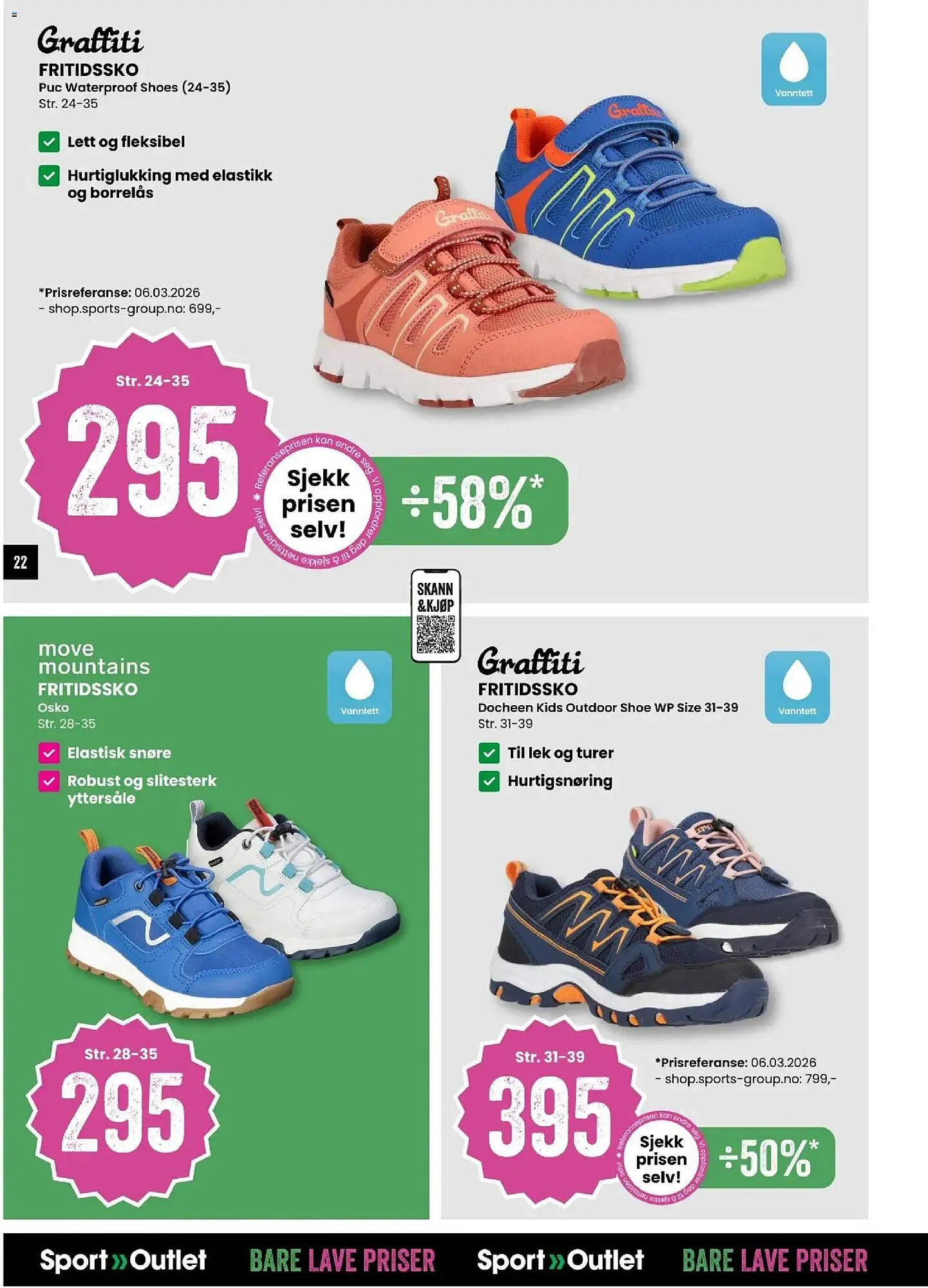 Sport Outlet kundeavis fra 24. mars til 6. april 2026 - kundeavisside 22