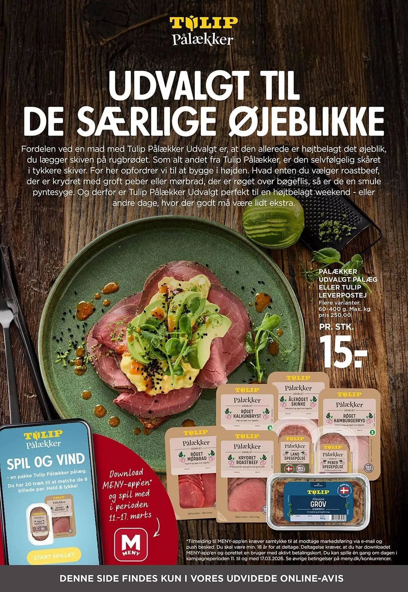 Meny kundeavis fra 13. mars til 19. mars 2026 - kundeavisside 38