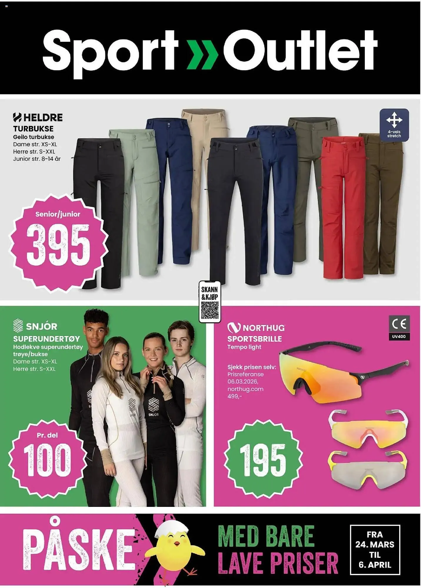 Sport Outlet kundeavis fra 24. mars til 6. april 2026 - kundeavisside 1