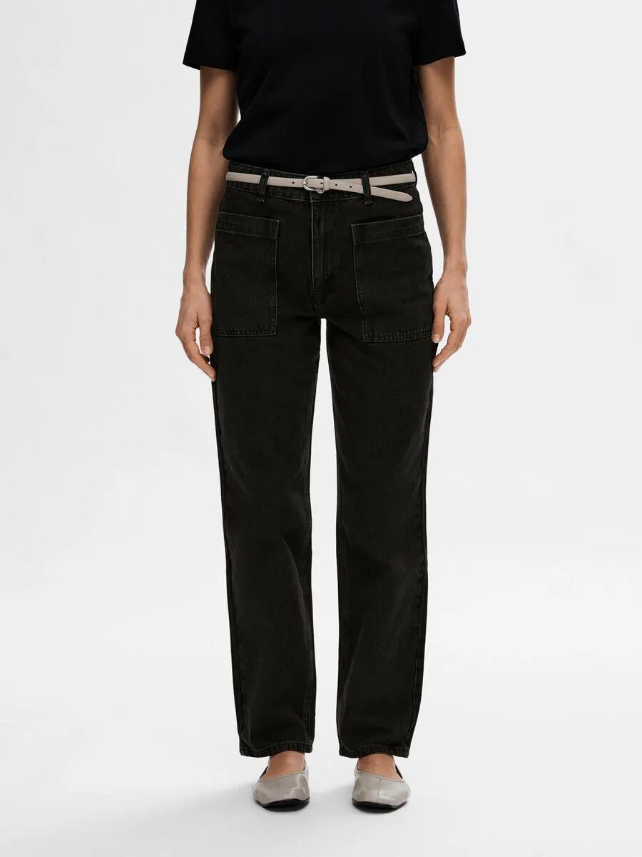 SVART STRAIGHT FIT JEANS