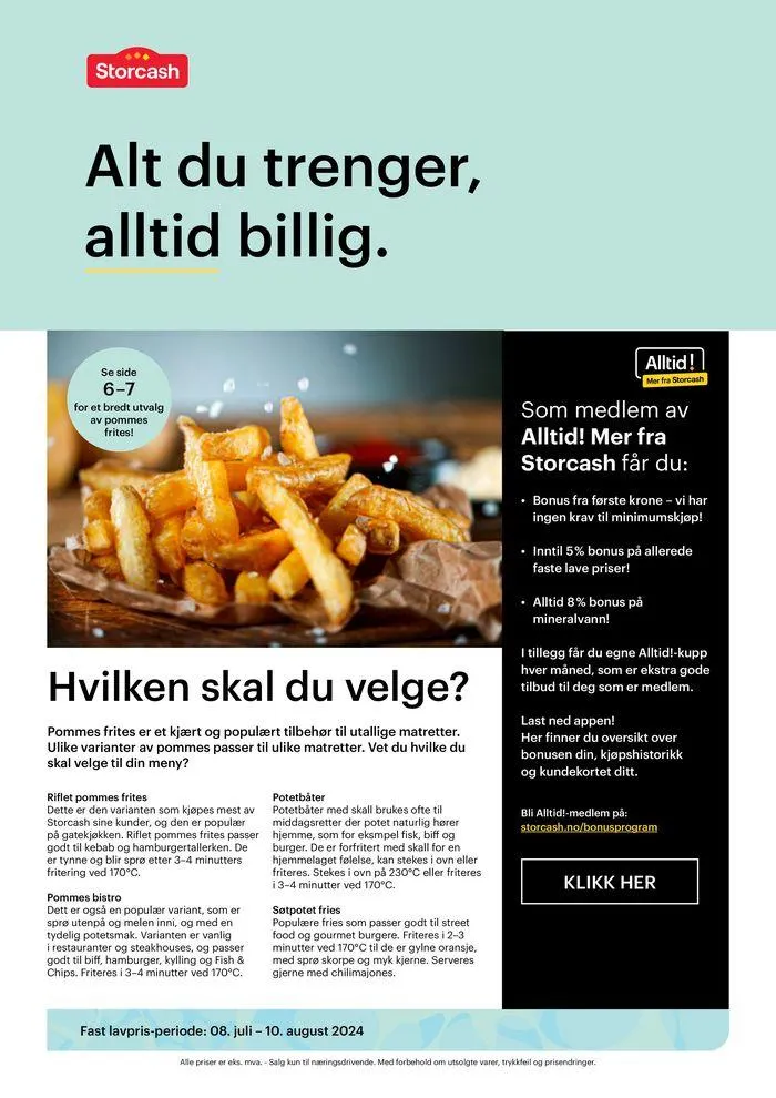 Alt Du Trenger, Alltid Billig fra 8. juli til 10. august 2024 - kundeavisside 20